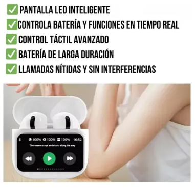 Audífonos Inalámbricos A11 Pro TWS – Bluetooth, Pantalla LED, Estéreo, Alta Autonomía
