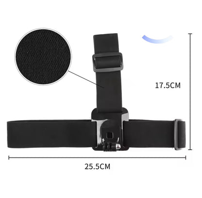 Correa para Cabeza Ajustable para Cámara Deportiva | Compatible con GoPro y POV 4K