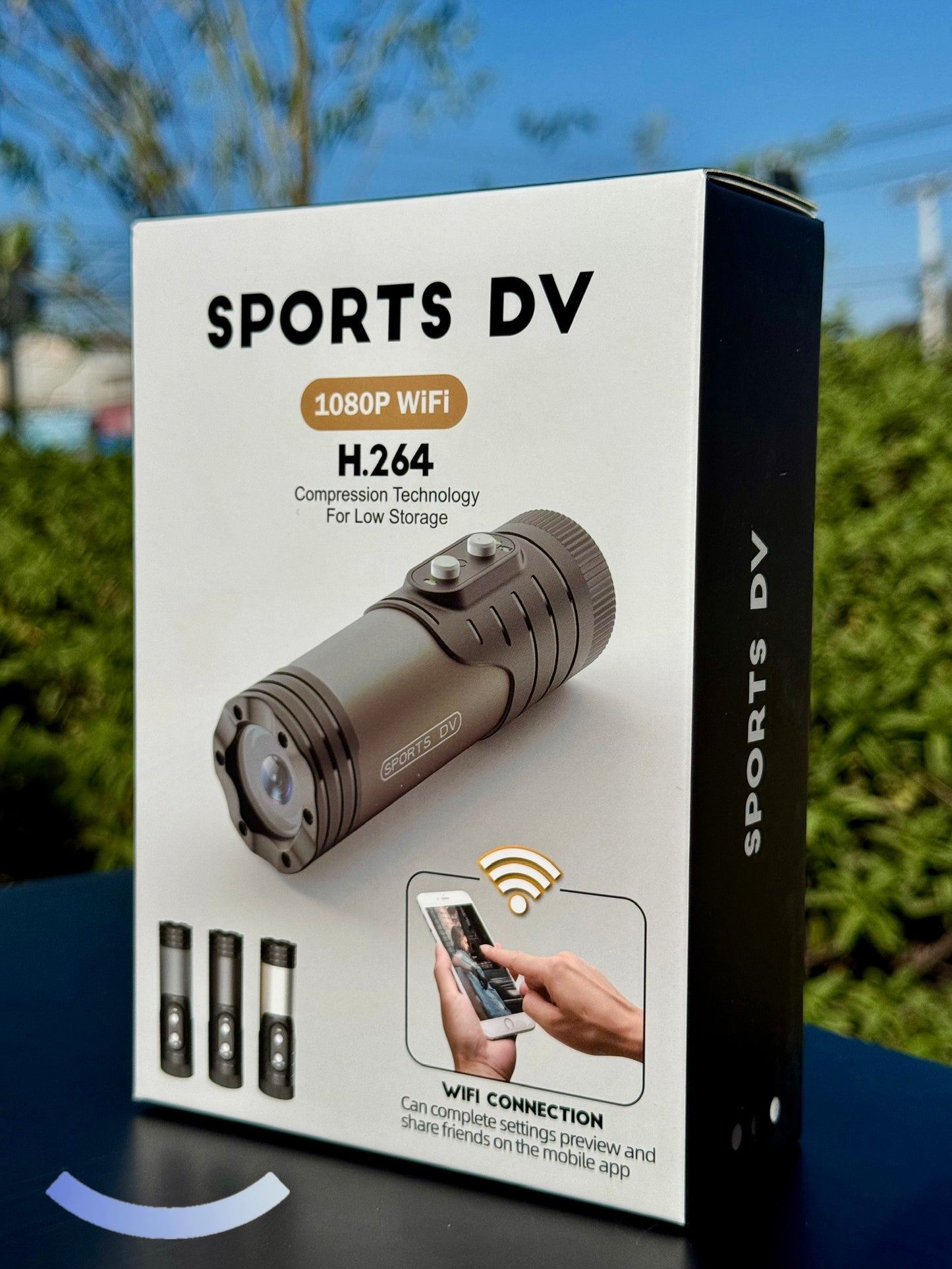 Cámara Deportiva Metálica WiFi 1080P | Resistente, Compacta y Waterproof