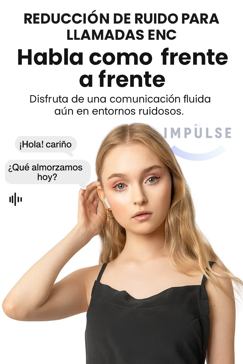 Audífonos Bluetooth A9pro Pantalla Táctil Cancelación Ruido