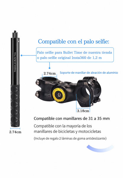 Palo invisible para GoPro, Insta360 y Cámaras Deportivas | Palo Selfie Invisible