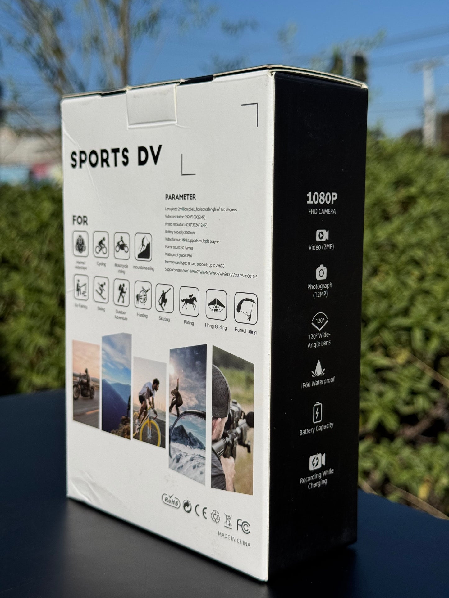 Cámara Deportiva Metálica WiFi 1080P | Resistente, Compacta y Waterproof