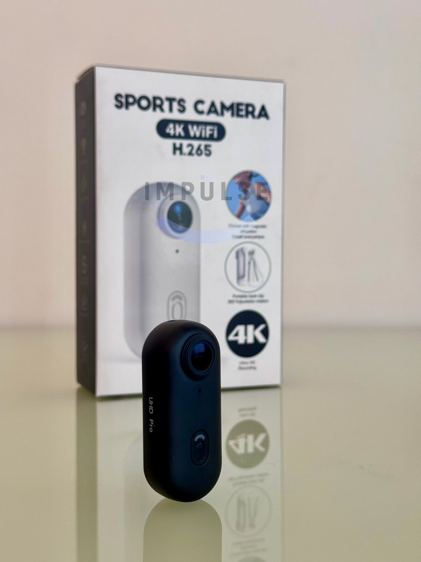 Cámara Deportiva 4K H88 PRO con Wi-Fi, Gran Angular 120°, Sumergible y Montaje Magnético