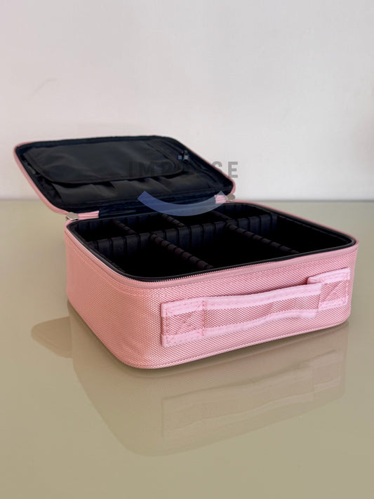 Organizador de Maquillaje Profesional con Divisores Ajustables e Interior Impermeable