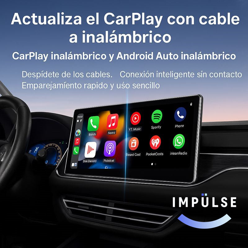 Adaptador CarPlay Inalámbrico – Diseño Circular