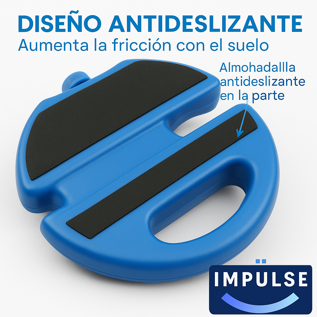 Base antideslizante para entrenador de tenis portátil, con almohadilla de fricción para mayor estabilidad - Impulse Chile