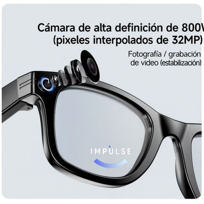 🕶️ Gafas Inteligentes con IA, Cámara 2K, WiFi y Audio Hi-Fi