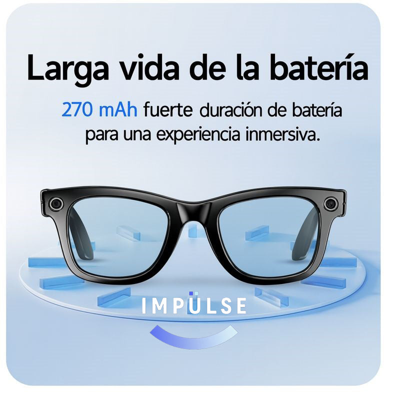 🕶️ Gafas Inteligentes con IA, Cámara 2K, WiFi y Audio Hi-Fi