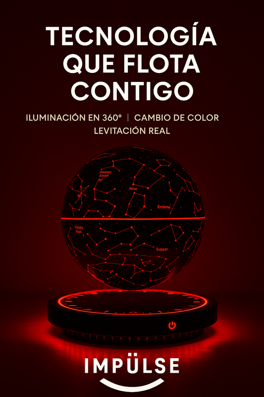 Lámpara flotante de cielo estrellado con luz RGB y levitación magnética, ideal para decorar el hogar, oficina o regalar.