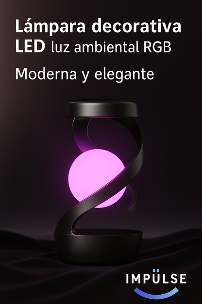 Lámpara decorativa LED moderna con luz ambiental RGB – Impulse