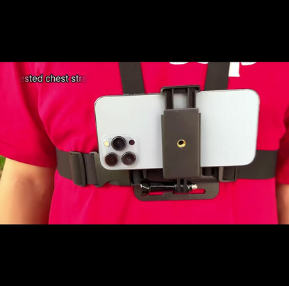 Arnés de Pecho para Cámara Deportiva | Compatible con POV 4K, GoPro y SJCAM