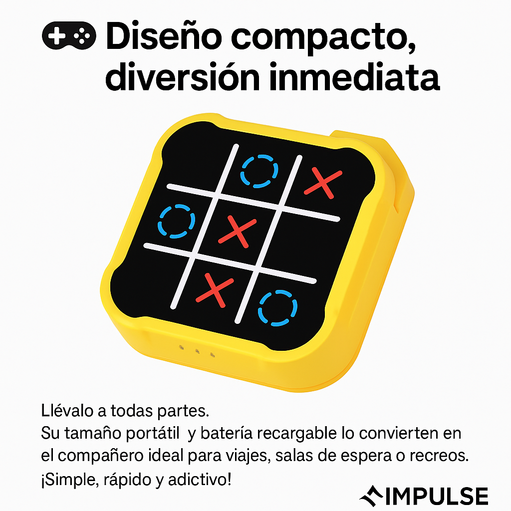 Juego Electrónico GATO Interactivo 3 en Línea | Memory Game Portátil para Niños y Adultos